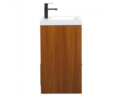 Elegant Bathroom Vanity - Teak, L 24" (VF46024MTK)