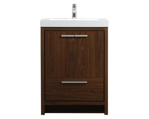 Elegant Bathroom Vanity - Walnut, L 24" (VF46024MWT)