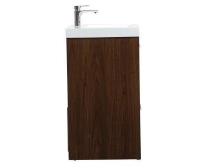 Elegant Bathroom Vanity - Walnut, L 24" (VF46024MWT)