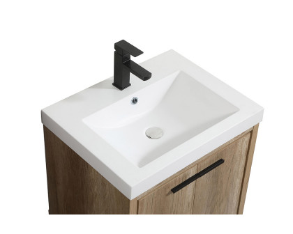 Elegant Bathroom Vanity - Natural Oak, L 24" (VF46024NT)