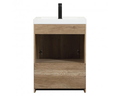 Elegant Bathroom Vanity - Natural Oak, L 24" (VF46024NT)