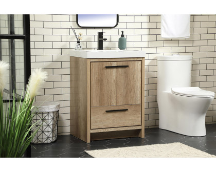 Elegant Bathroom Vanity - Natural Oak, L 24" (VF46024NT)