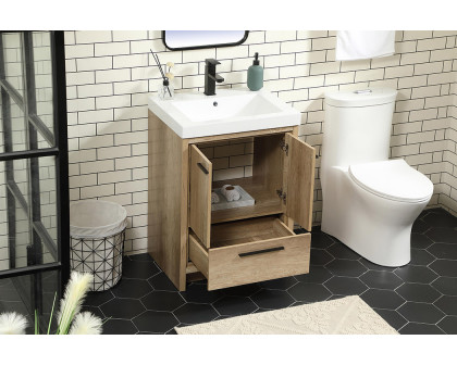 Elegant Bathroom Vanity - Natural Oak, L 24" (VF46024NT)