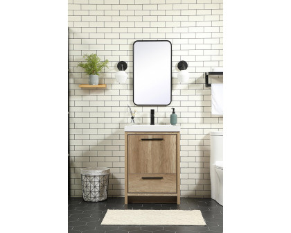 Elegant Bathroom Vanity - Natural Oak, L 24" (VF46024NT)