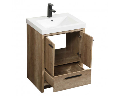 Elegant Bathroom Vanity - Natural Oak, L 24" (VF46024NT)