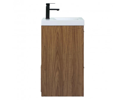 Elegant Bathroom Vanity - Walnut Brown, L 24" (VF46024WB)