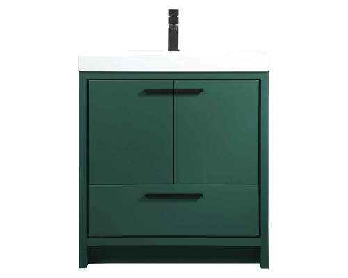 Elegant Bathroom Vanity - Green, L 30" (VF46030MGN)