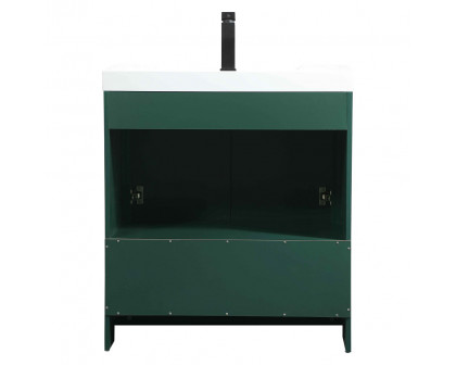 Elegant Bathroom Vanity - Green, L 30" (VF46030MGN)