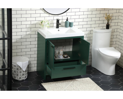 Elegant Bathroom Vanity - Green, L 30" (VF46030MGN)