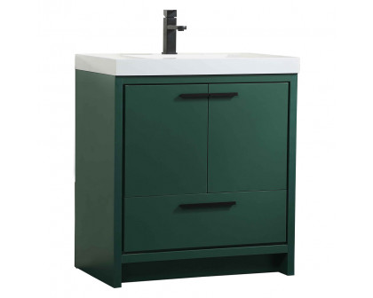 Elegant Bathroom Vanity - Green, L 30" (VF46030MGN)