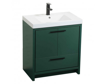 Elegant Bathroom Vanity - Green, L 30" (VF46030MGN)