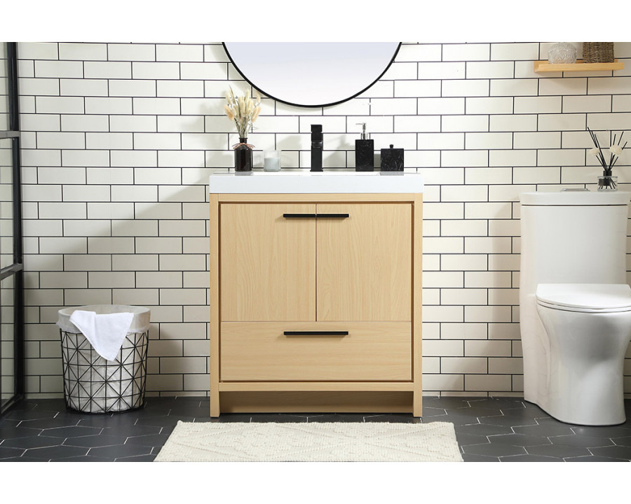 Elegant Bathroom Vanity - Maple, L 30" (VF46030MMP)