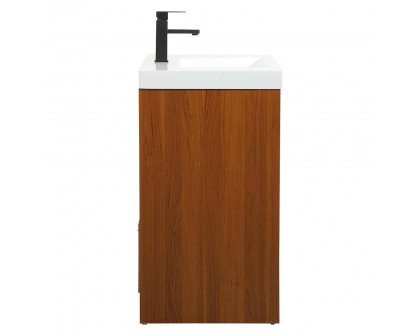 Elegant Bathroom Vanity - Teak, L 30" (VF46030MTK)