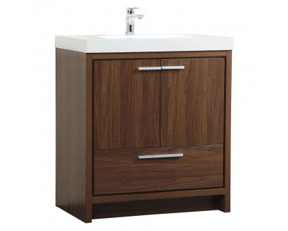 Elegant Bathroom Vanity - Walnut, L 30" (VF46030MWT)