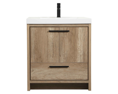 Elegant Bathroom Vanity - Natural Oak, L 30" (VF46030NT)