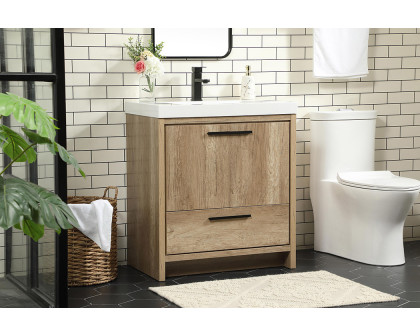 Elegant Bathroom Vanity - Natural Oak, L 30" (VF46030NT)