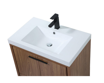 Elegant Bathroom Vanity - Walnut Brown, L 30" (VF46030WB)