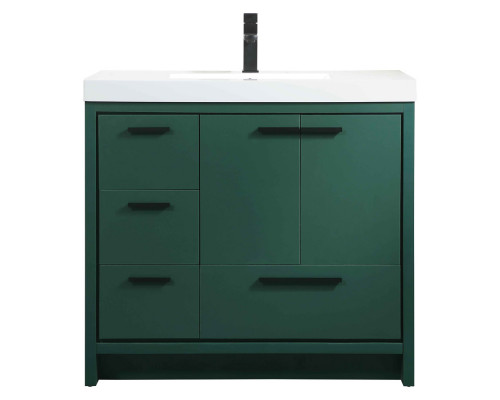 Elegant Bathroom Vanity - Green, L 36" (VF46036MGN)