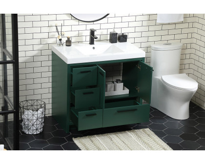 Elegant Bathroom Vanity - Green, L 36" (VF46036MGN)