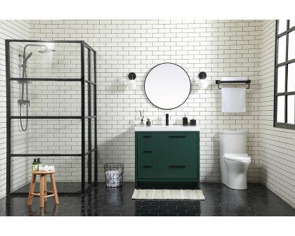 Elegant Bathroom Vanity - Green, L 36" (VF46036MGN)