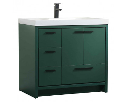 Elegant Bathroom Vanity - Green, L 36" (VF46036MGN)