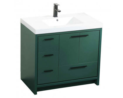 Elegant Bathroom Vanity - Green, L 36" (VF46036MGN)