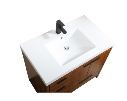 Elegant Bathroom Vanity - Teak, L 36" (VF46036MTK)