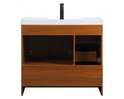 Elegant Bathroom Vanity - Teak, L 36" (VF46036MTK)