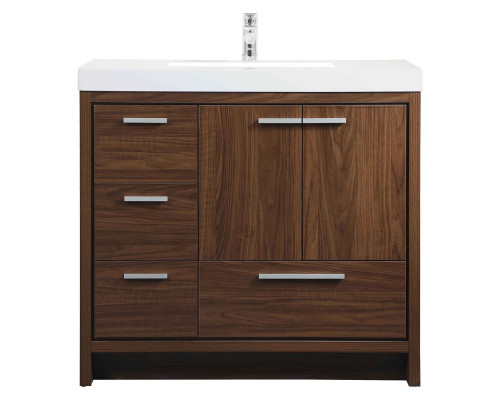 Elegant Bathroom Vanity - Walnut, L 36" (VF46036MWT)