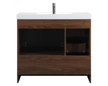 Elegant Bathroom Vanity - Walnut, L 36" (VF46036MWT)