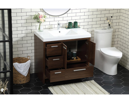 Elegant Bathroom Vanity - Walnut, L 36" (VF46036MWT)