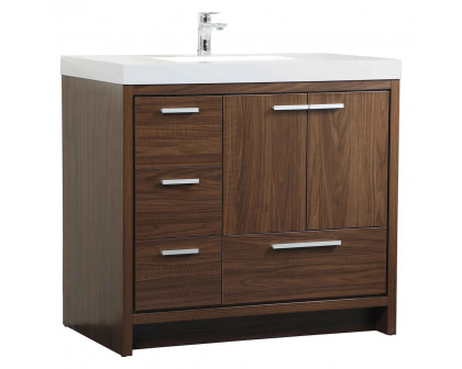 Elegant Bathroom Vanity - Walnut, L 36" (VF46036MWT)