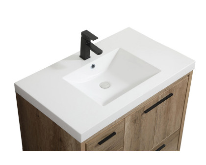 Elegant Bathroom Vanity - Natural Oak, L 36" (VF46036NT)