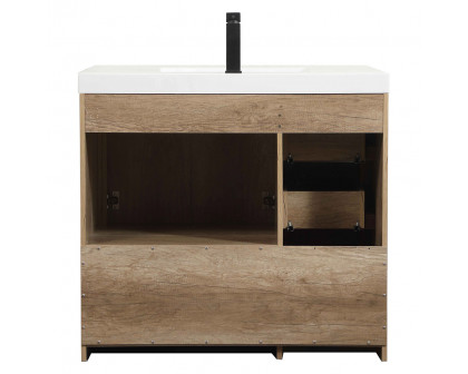 Elegant Bathroom Vanity - Natural Oak, L 36" (VF46036NT)