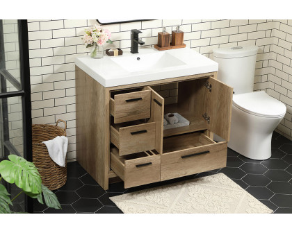 Elegant Bathroom Vanity - Natural Oak, L 36" (VF46036NT)