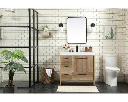 Elegant Bathroom Vanity - Natural Oak, L 36" (VF46036NT)