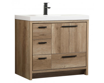 Elegant Bathroom Vanity - Natural Oak, L 36" (VF46036NT)