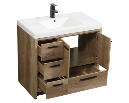 Elegant Bathroom Vanity - Natural Oak, L 36" (VF46036NT)