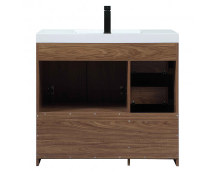 Elegant Bathroom Vanity - Walnut Brown, L 36" (VF46036WB)