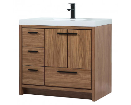 Elegant Bathroom Vanity - Walnut Brown, L 36" (VF46036WB)