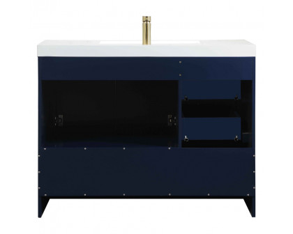 Elegant Bathroom Vanity - Blue, L 42" (VF46042MBL)