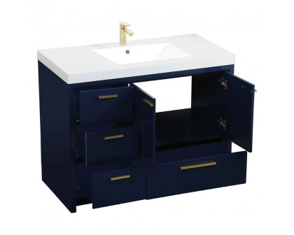 Elegant Bathroom Vanity - Blue, L 42" (VF46042MBL)