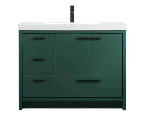 Elegant Bathroom Vanity - Green, L 42" (VF46042MGN)