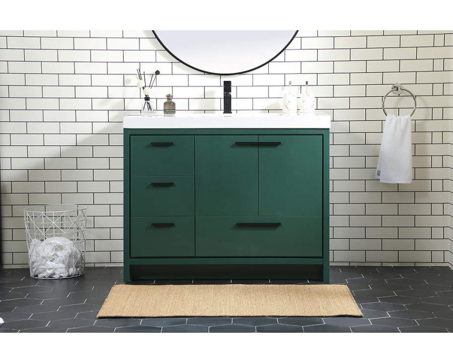 Elegant Bathroom Vanity - Green, L 42" (VF46042MGN)