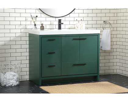 Elegant Bathroom Vanity - Green, L 42" (VF46042MGN)