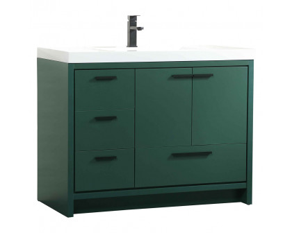 Elegant Bathroom Vanity - Green, L 42" (VF46042MGN)