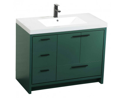 Elegant Bathroom Vanity - Green, L 42" (VF46042MGN)