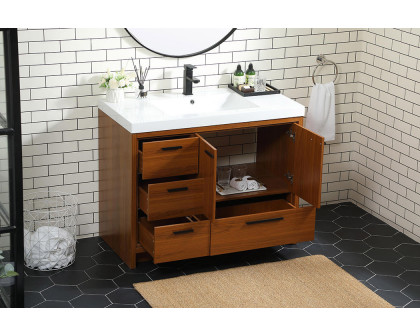 Elegant Bathroom Vanity - Teak, L 42" (VF46042MTK)