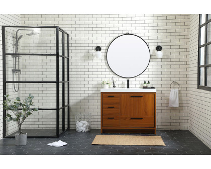 Elegant Bathroom Vanity - Teak, L 42" (VF46042MTK)