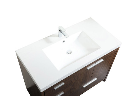 Elegant Bathroom Vanity - Walnut, L 42" (VF46042MWT)